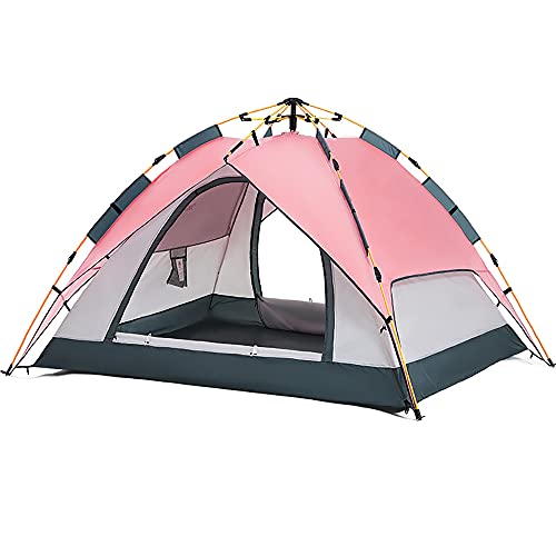 Campingzelt, automatisches Zelt, Pop-up-Sofortzelte, Familien-Campingzelt, wasserdichte automatische Zelte für 3–4 Personen für Camping, Outdoor, Hinterhof von VICIYOO