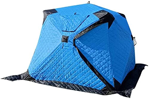 Campingzelt, tragbarer Schutz zum Eisfischen, einfacher Aufbau, leicht, für 3–4 Personen, tragbares Zelt zum Eisfischen, 160 cm x 160 cm x 150 cm, wunderschöne Landschaft von VICIYOO