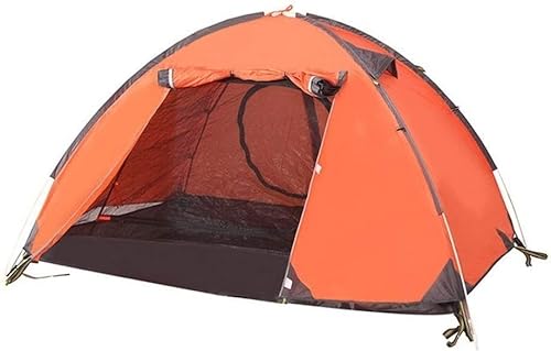 Campingzelt 1-2 Mann Doppelschicht wasserdichtes 4-Jahreszeiten-Familienzelt Outdoor Automatisches Pop-Up-Zelt, 2 Farben von VICIYOO