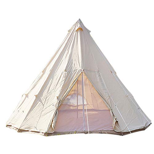Campingzelt Faltbares Zelt aus Segeltuch für den Außenbereich, Camping, Bauernhaus, Grill, Esszelt, verdicktes regendichtes Zelt, dreieckiges Segeltuch, Tipi von VICIYOO