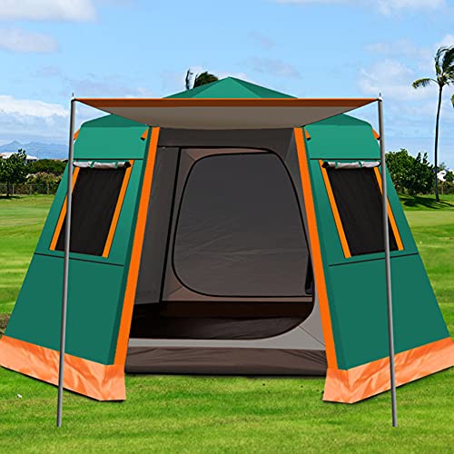 Familien-Campingzelt im Freien, automatisches Pop-Up-Zelt, 3–4 Personen, doppelschichtiges Sofortzelt, einfacher Aufbau, Außenbereich von VICIYOO