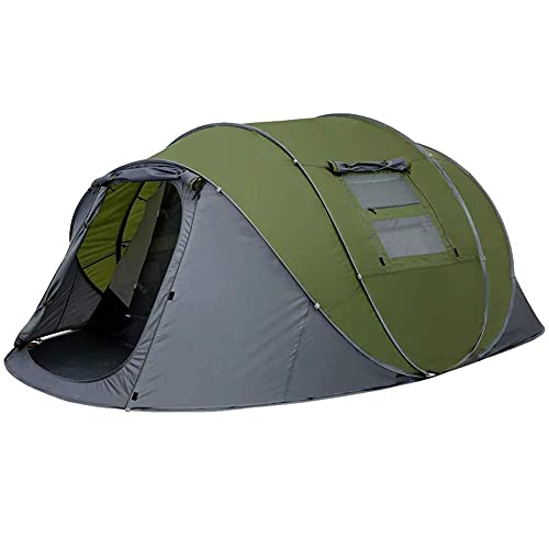 Pop-up-Zelt für 5–6 Personen, tragbares UV-Schutz-Strandzelt für Camping im Freien, Allwetterschutz, wasserdicht und Winddicht, für Camping-Wandern von VICIYOO