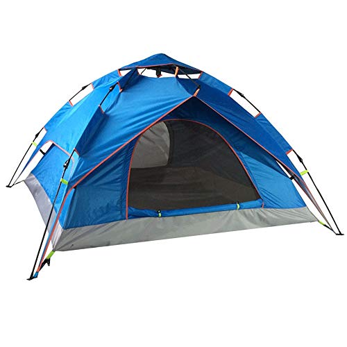 Zelt Tragbare Aufbewahrungstasche 3-4 Personen Camping Automatisches Zelt Offenes Doppeldeckerzelt Geeignet für Familiencamping, Wandern und Wandern von VICIYOO