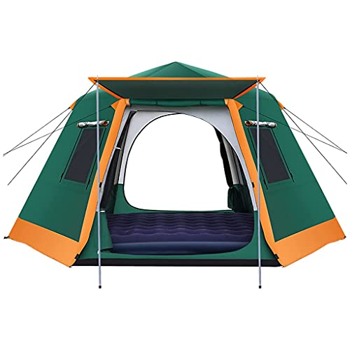 Zelt für Camping für 4 Personen, Pop-up-Zelt, 3-Sekunden-Sofortzelt, leichtes, automatisches tragbares Zelt, wasserdichtes Familienzelt, 4-Jahreszeiten-Großfamilienunter von VICIYOO