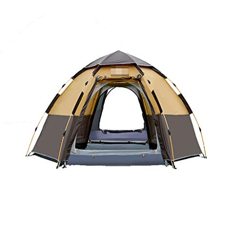 Zelt für den Außenbereich, 3–4 Personen, automatisches Anti-Sturm-Regen, 2 doppelt Dickes, regensicheres Camping-Outdoor-Camping-Haushaltszelt, Pop-up-großes Kabinen-STR von VICIYOO