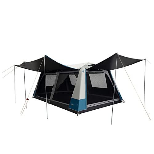 Zelte für Camping, 435 x 285 x 195 cm, großes Campingzelt, Outdoor-Haus, Zwei Zimmer und EIN Wohnzimmer, großer Raum für 4–8 Personen, automatisches Regendach-Zelt von VICIYOO