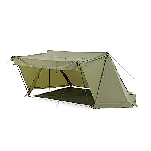 Zelte für Camping, Campingzelt, für den Außenbereich, Winddicht, wasserdicht, Überdachungszelte im Shelter-Stil mit Kaminöffnung von VICIYOO