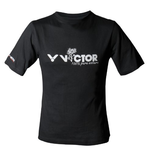 VICTOR Herren T-Shirt Organic 6501, schwarz, XXL von VICTOR