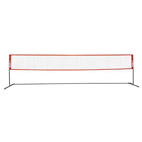 VICTOR Premium Multifunktionsnetz - höhenverstellbares Outdoor Federball Badmintonnetz – Länge 6 m von VICTOR