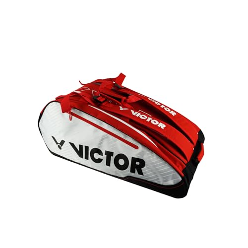 VICTOR Schlägertasche Multithermobag Badminton Tennis Squash Tasche, Rot/Weiß von VICTOR