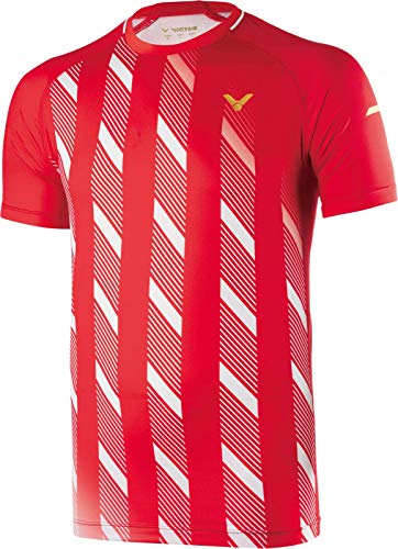 Victor Shirt Denmark Badmintonshirt, red, XL von VICTOR