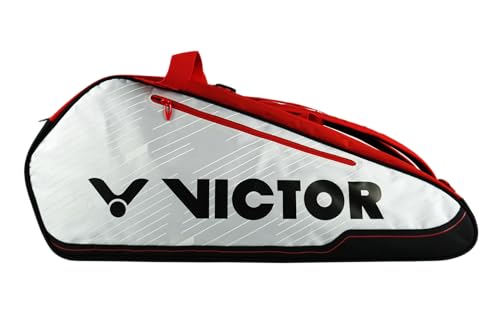 VICTOR Racket Bag Doublethermobag Badminton Tennis Squash Bag, Rot/Weiß von VICTOR