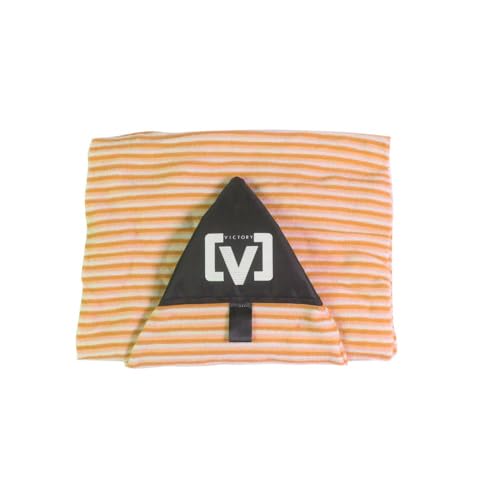 Victory – Surfsocke – Fishboard – 6 Zoll für Surfen vom Typ Shortboard schützt Ihr Board vor UV-Strahlen, Hitze, Sand und kleinen Stößen (Orange Grün) von VICTORY V