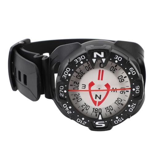 Handgelenk-Kompass-Uhr ABS Mini 70 M Wasserdichter Handgelenk-Tauchkompass mit Verstellbarem Armband Zum Tauchen Camping Wandern von VIFERR