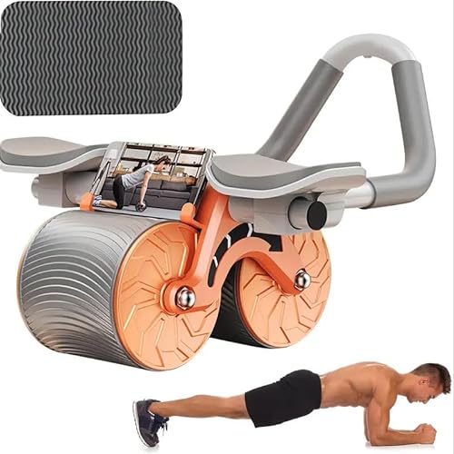 Bauchroller Automatisches Rebound Bauchrad, 2-in-1 Bauchtrainer Plank AB Roller Wheel für Core Trainer, Bauchmuskeltrainer mit Ellenbogenstütze | COREFIT von VIGOEXPRESS