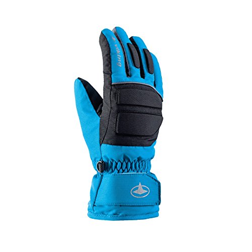 VIKING Felix Kinder Skihandschuhe Atmungsaktiv Warm Ski Snowboard Handschuhe - blau-schwarz, 4 von VIKING