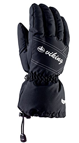 VIKING Handschuhe Winter Skihandschuhe Damen - sehr leicht, mit Daunen - warm, atmungsaktiv und wasserdicht - Primaloft und DRYZONE- Strix, 09 schw, 6 von VIKING