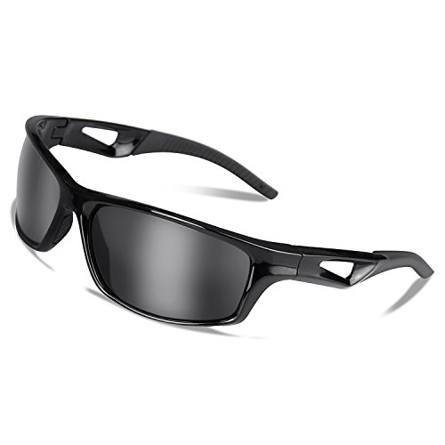VILISUN Polarisierte Fahrradbrille Sonnenbrille mit UV-Schutz Radbrille für Unisex, TR 90 Unbreakable Frame, Sportbrille für Outdooraktivitäten wie Radfahren Laufen Klettern Golf von VILISUN