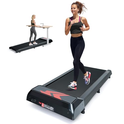 VINATO Laufband für Zuhause & Büro - Walking Pad mit Steigung, 2.5HP Under Desk Schreibtisch Treadmill (2-8 km/h), Leiser Betrieb, LED-Anzeige & Fernbedienung von VINATO