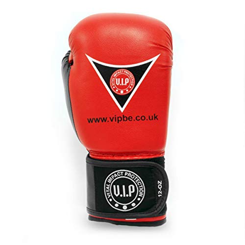 VIP Unisex entworfen und verwendet von Profis Reihe wurde von ehemaligen europäischen Cha-Boxhandschuhen entworfen, Rot, 284 g UK von VIP