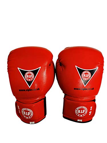 VIP Unisex entworfen und verwendet von Profis Reihe wurde von ehemaligen europäischen Cha-Boxhandschuhen entworfen, rot, 400 g UK von VIP