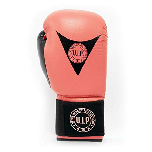 VIP Vital Impact Protection Puella DX Boxhandschuhe für Damen, für MMA, Kampfsport, Fitness, Anfänger, Sparring, Trainingshandschuhe, Pink/Schwarz, 227 g von VIP