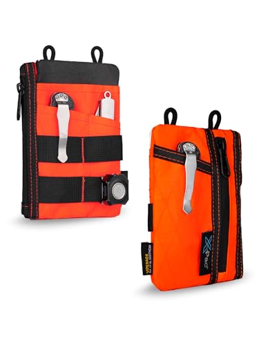 VIPERADE VE18N X-Pac EDC Tasche Werkzeug Organizer, multifunktionale kleine Werkzeugtasche mit 6 Taschen, EDC Organizer Tasche für Männer, schlanker Multitools Taschen Organizer – Orange von VIPERADE