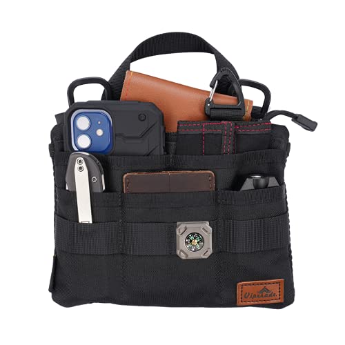 VIPERADE VE5 Werkzeugtasche, Werkzeugtasche Organizer für Herren, Oxford Schulter-Werkzeugtasche mit 7 Taschen für Taschenlampe, Taschenmesser, Notebook, EDC Werkzeuge, Schlüssel (ohne Schultergurt) von VIPERADE