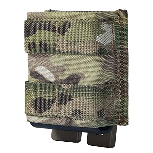VISMIX Gewehr-Magazintasche, Einzelne 5,56 mm AR MOLLE Magazintasche mit Schnellverschluss Kydex-Einsatz und MOLLE-kompatibel von VISMIX