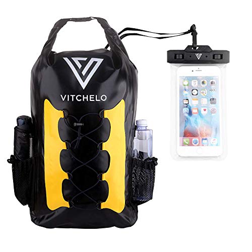 VITCHELO® Stausack Packsack - wasserdicht, 30L groß, anpassbare Schultergurte, für Wassersport, Strand, Wandern - Premium wasserdichter Rucksack von VITCHELO
