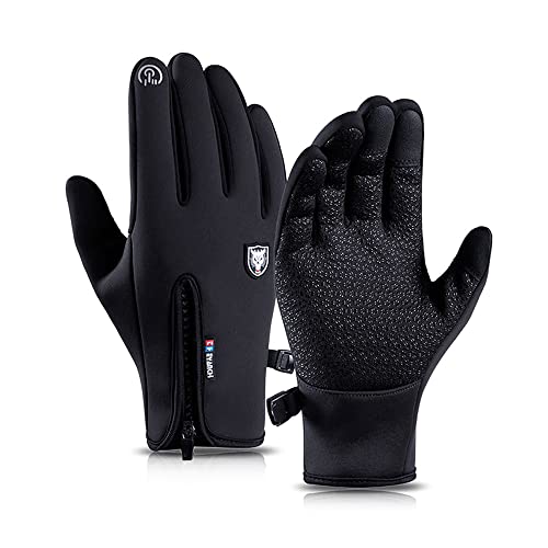 VIVIOO Touchscreen Handschuhe Herren Damen Warme Fahrradhandschuhe Thermo Winter Handschuhe Winddicht Laufhandschuhe zum Radfahren, Laufen, Fahren, Joggen, Skifahren - XL von VIVIOO