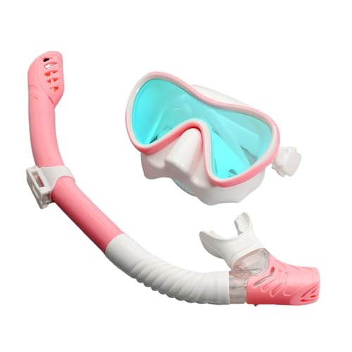 Schwimmbrille Erwachsene, Panorama-Weitblick Tauchmaske, Schnorchelmaske für Tauchen Wassersport und Schnorcheln für Kinder Erwachsene -Pink||1 Size von VIXANI