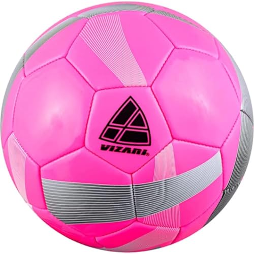 VizariI Hydra Fußball |Trainingsball Fussbal | Fußbälle für Kinder & Erwachsene | Erhältlich in 3 Farben - Fußball - Rosa - Größe 3 von Vizari