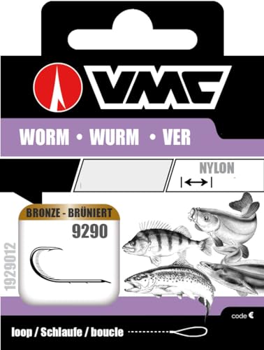 VMC Perfect Wurm Wurmhaken gerader Schenkel 19290 Allroundhaken Haken , Hakengröße:12 von VMC