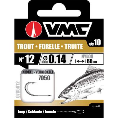 VMC Trout Nickel 60cm Nylon 0.14 H12 von VMC