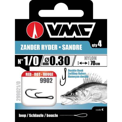 VMC Zander Ryder Red 70cm Nylon 0.30 H2 von VMC
