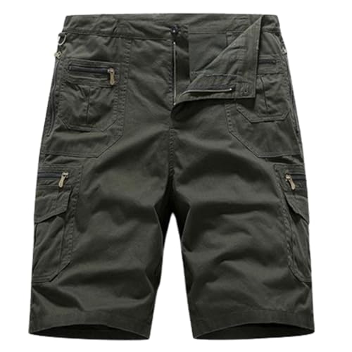 Herren-Outdoor-Sport-Fitness-Multifunktions-Shorts, Cargo-Shorts für Herren mit Mehreren Taschen, Taktische Shorts (7,4XL) von VNDUIFH