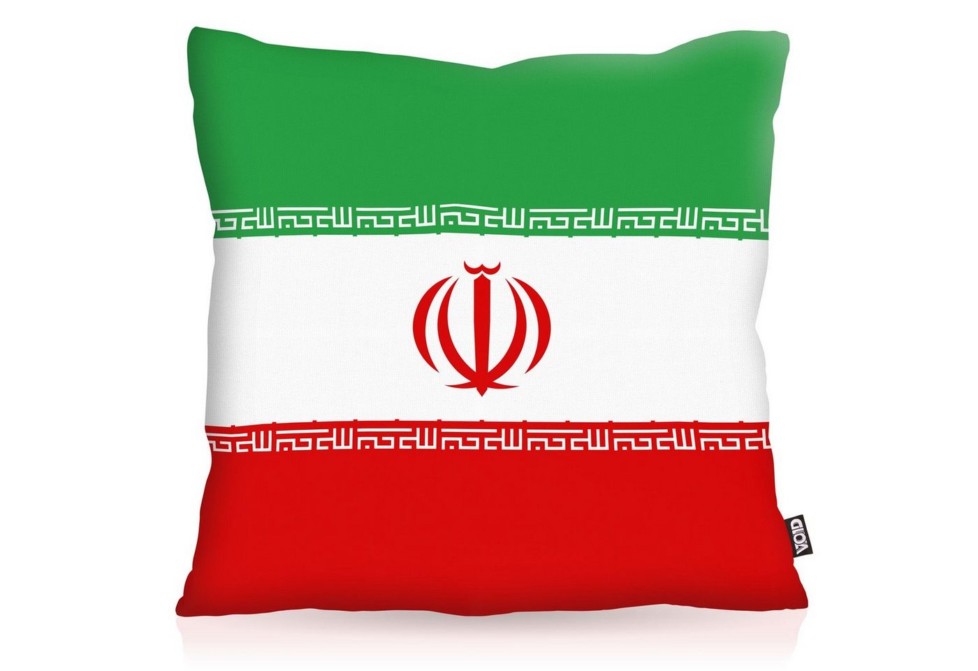 Kissenbezug, VOID, Sofa-Kissen Iran Flagge Fahne Fan Outdoor Indoor Flag WM Ball von VOID