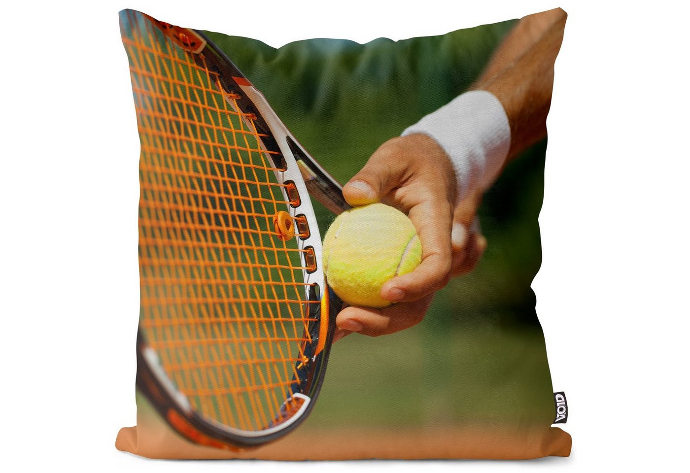 Kissenbezug, VOID (1 Stück), Tennis Aufschlag Schläger Tennisschläger Ball Tennisball Court Platz von VOID