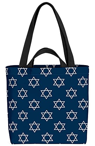 VOID Davidstern Religion Israel Tasche 33x33x14cm,15l Einkaufs-Beutel Shopper Einkaufs-Tasche Bag von VOID