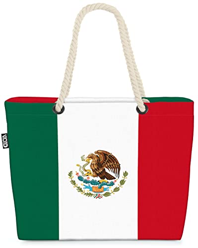 VOID XXL Strandtasche Mexiko Mexikaner Shopper Tasche 58x38x16cm 23L Beach Bag Mexico Mexicans von VOID