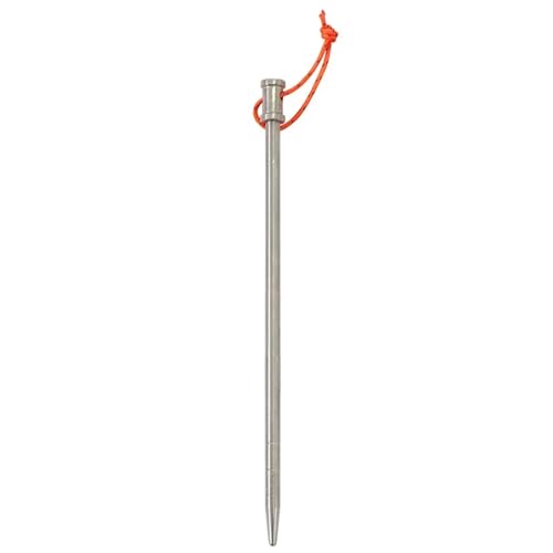 VOLURE Camping-Zelt, Zeltheringe aus Titanlegierung mit reflektierendem Seilpflock in Mehreren Größen(Round Head 25cm) von VOLURE