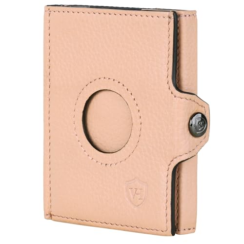 VON HEESEN Airtag Slim Wallet (OHNE MÜNZFACH & AIRTAG Fach, Rose) von VON HEESEN