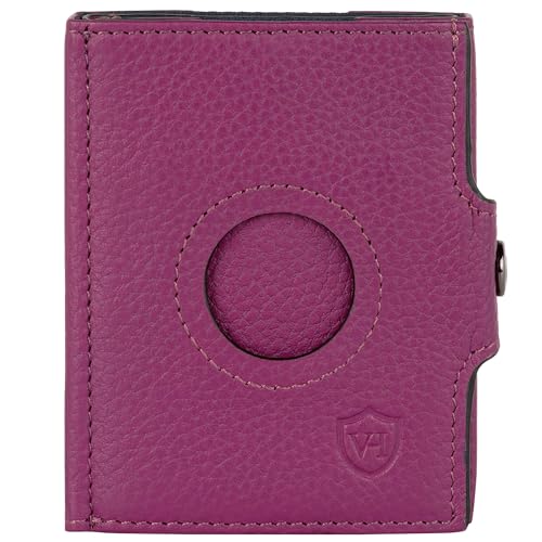VON HEESEN Slim Wallet mit XL Münzfach & Airtag-Fach Pink von VON HEESEN