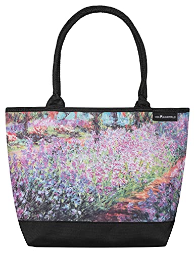 VON LILIENFELD Handtasche Claude Monet Der Garten Kunst Motiv Blumen Shopper Maße L42 x H30 x T15 cm Strandtasche Henkeltasche Büro von VON LILIENFELD