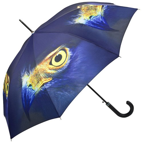 VON LILIENFELD Regenschirm Adler Blau Auge Auf-Automatik Windfest Stabil Stockschirm Damen Herren von VON LILIENFELD