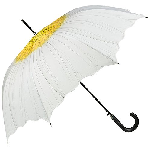 VON LILIENFELD® Regenschirm Margerite Blume Auf-Automatik Hochzeitsschirm Stockschirm Stabil von VON LILIENFELD
