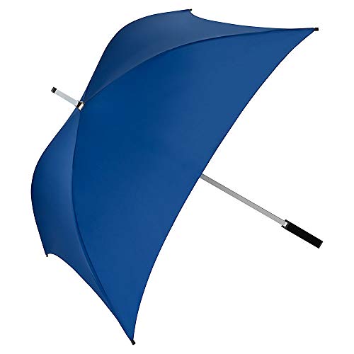 VON LILIENFELD Regenschirm Quadratisch Groß Damen Herren Charlie blau von VON LILIENFELD
