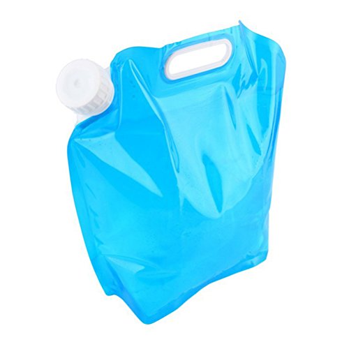 VORCOOL 10L Faltbar Wasserbehälter Wasserbeutel Wassertank Tragbar für Camping Wandern Berg Outdoor Survival Auto (Blau) von VORCOOL