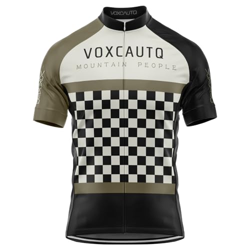 Herren Fahrrad Trikot Kurzarm,Herren Fahrradtrikot,Rennrad Trikot Herren,MTB Radtrikot,Atmungsaktiv Und Schnelltrocknend,Fahrrad-T-Shirt (L,Typ-2) von VOXCAUTQ